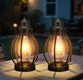 Battery-Powered LED Lanterns Decorative Vintage Lights for Camping, 2 Pack by pearlstar