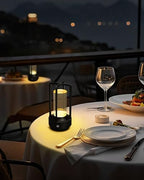 Set of 2 Cordless Table Lamps Rechargeable Desk Lamps Black - Image 2