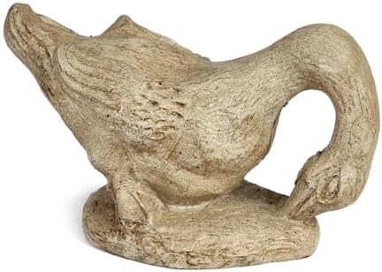 Solid Rock Stoneworks Baby Geese (Hungry) Concrete Statue, 5" Tall - Buff by SolidRockStoneworksLLC