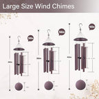 ASTARIN Personalized Memorial Wind Chime for Loss of Loved One 30/36/45 inch, Sympathy Deep Tone Wind Chimes for Mom Dad/Mother Father, Remembrance Gifts for Grief Condolence Funeral - Image 3