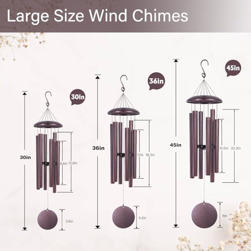 ASTARIN 30/36/45inch Personalized Memorial Wind Chimes for Loss of Loved One, Memorial Gifts for Loss of Mother/Father, Sympathy Gifts for Funeral Condolence Bereavement Grief - Image 3
