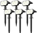 NYMPHY Solar Lights Outdoor Waterproof - 6 Pack (Cool White) by NYMPHY