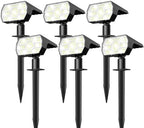 NYMPHY Solar Lights Outdoor Waterproof - 6 Pack (Cool White) by NYMPHY