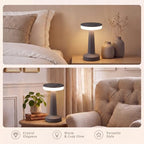 Riakrum 2 Pcs LED Cordless Table Lamp Bulk Rechargeable,Gray - Image 5