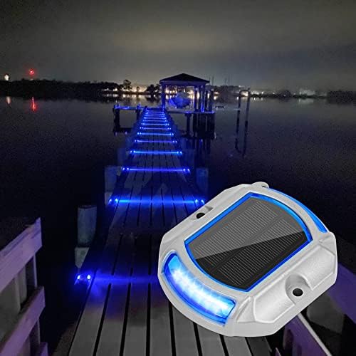 VOLISUN Solar Driveway Dock Deck LED Outdoor Lights 2 Colors Modes 12 Pack by VOLISUN