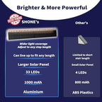 SHONELIGHTING Solar Step Lights Outside, 33 Focused LEDs, Stair Light, 6PK - Image 4