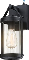 LONEDRUID Dusk Dawn Sensor Outdoor Wall Sconce Black Exterior Porch Lantern by LONEDRUID