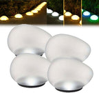 Solar Glass Garden Pebbles,Solar Pebble Lights Outdoor,Pebble Shape Decorative Rock Lights Waterproof Solar,Glowing Cobblestone Stones for Outdoor Landscape Lighting,for Pathway,Yard Decor (Cold) by Unknown