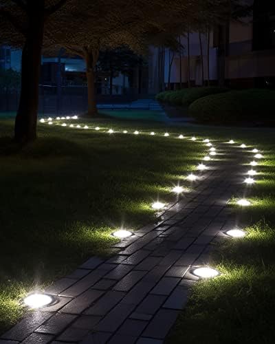 Biling 12 Pack Solar Ground Lights & 4 Pack Solar Spot Lights Outdoor Waterproof for Yard Garden - Image 7