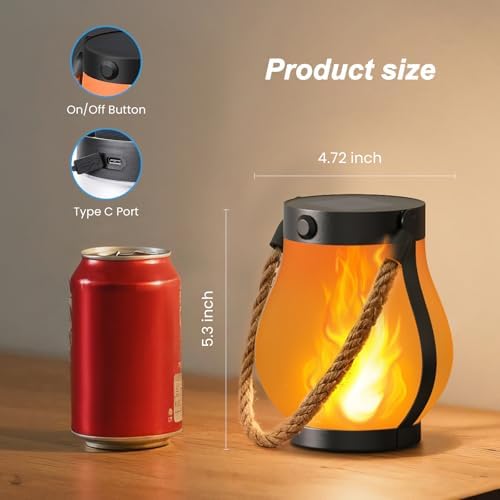 Hompavo Gen2 Solar Lanterns Outdoor Waterproof with Ultra-Real Flame - Image 4