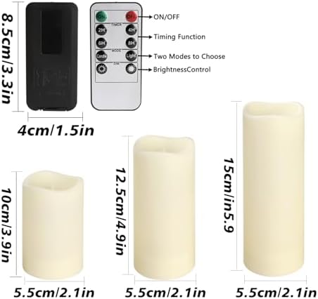 fclayvts 72-Pack LED Flameless Candles with Remote Control -Flickering Flameless Candles-Remote Timer Perfect for Wedding Parties, and Special Occasions(Three Sizes) - Image 5