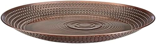 Bird Bath Basin Only, Water Fountain for Outside Backyard, Outdoor, Patio, Garden, Birdbath Gift for Bird Lovers Watchers, Large 20" Copper Metal Bronze Finish by Good Directions by GoodDirections