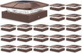 Peasur 20 Packs 4x4 Brown Solar Post Cap Lights Outdoor with 3 Modes by Peasur