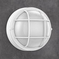 8” Bulkhead LED Light White Round,Nautical Outdoor Lights 8" LED Sauna Light Fxiture Outdoor White Round Nautical Bulkhead Lights 3000K,1500 Lumen,15W by Faymartlighting