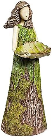 Fairy Tale Forest Girl Bird Feeder Garden Statue-Yard Lawn Decoration Sculpture-Resin Home Decorations Lawn Decorations by AAHIFIT