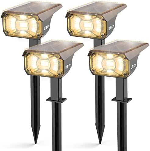 LEREKAM Solar Spot Lights Outdoor Landscape Light, 40 LEDs Solar Landscape Spotlights Outdoor Waterproof Auto On/Off Garden Lights, Outdoor Solar Lights for Yard Palm Tree Driveway Patio Pool by LEREKAM