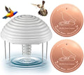 Bird Bath Water Agitator with 2 Round 99.99% Pure Copper Disk, Battery Powered Bird Bath Circulator, Quiet Waterproof Mover Keeps Water Fresh for All Season Use (Gray Spiral) by Chitidr