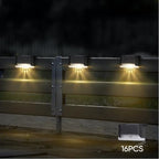 16Pcs Solar Deck Lights, Solar Powered Step Lights Waterproof, LED Outdoor Fence Lighting, Led Solar Lamps for Outdoor Pathways, Yards, Patio, Stairs, Steps, Fences - Image 3
