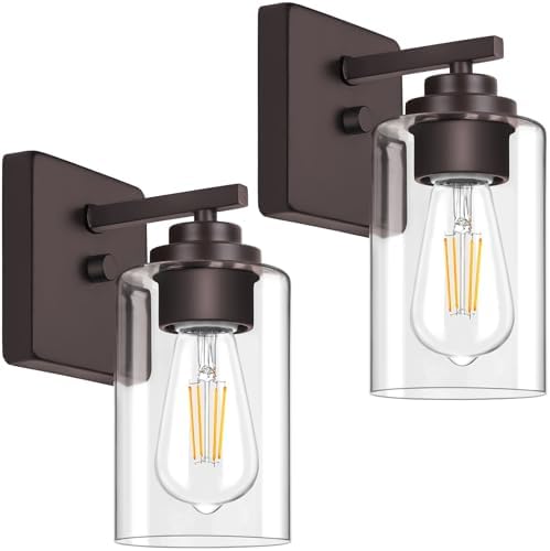 VerRon Set of 2 Wall Sconces for Bathroom, Oil Rubbed Bronze by WelcometoVerRon