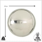 WHW Whole House Worlds Large Crosby Street Stainless Steel Gazing Ball for Homes and Gardens, 10.75 Inches Diameter, Mirror Globe - Image 3