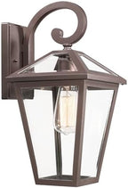 Outdoor Light Fixtures Wall Mount, Waterproof Exterior Wall Lanterns with Glass, Outside Wall Sconces, Front Porch Lights for House Garage Doorway Patio, Oil-Rubbed Bronze by Luminzone