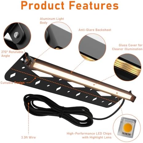 Teekuv 8 Pack 12 Inch LED Retaining Wall Lights, 6W, Soft White 2700K - Image 5