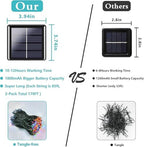 Solar Christmas lights Outdoor 4 Pack 480 LED Solar String Light Multicolor - Image 6