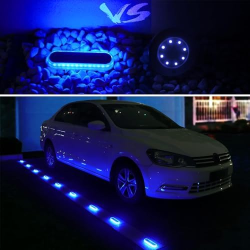 Blue Solar Lights Outdoor Waterproof Boat Dock Deck Step Solar Powered - Image 3