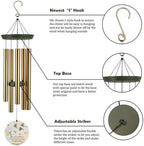 Personalized Wind Chimes Memorial Gifts Keepsake Outside - Image 4