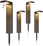 COXSENI Motion Sensor Solar Pathway Lights Outdoor,6 Working Modes,4 Pack by COXSENI