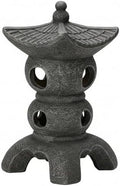 Pagoda Garden Statue - Grey Resin Pagoda Statue with Zen Ambiance, Water-Resistant Outdoor Decor for Patio, Yard, Landscape by DAGLLGEW