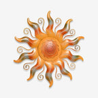 Sun Metal Wall Art Rustic Celestial Plaque Waterproof Hanging Decor for Garden Patio Porch Living Room Indoor Outdoor Home Stylish Eye catching Ornate Ornament (16 INCH) by Unknown