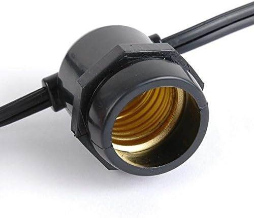 Novelty Lights 37.5 Feet, 25 in Line E26 Sockets, S14 Patio String Lights - Image 3