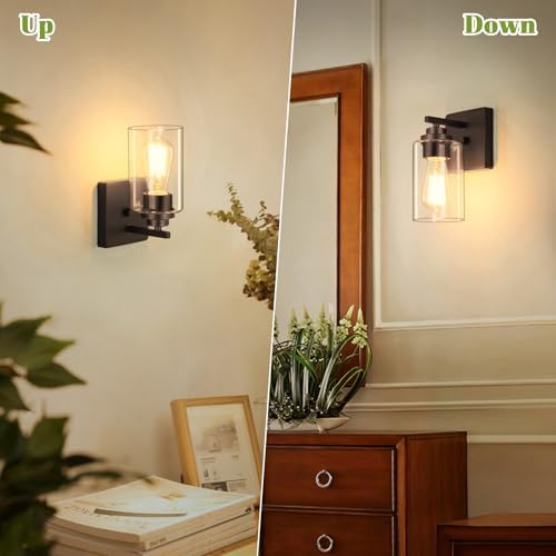 VerRon Set of 2 Wall Sconces for Bathroom, Oil Rubbed Bronze - Image 4