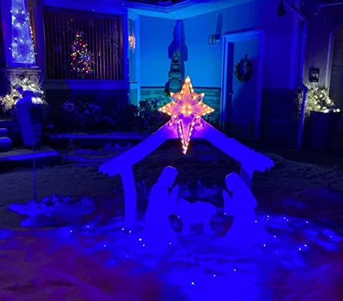 TOVEENEN Color LED Outdoor Landscape Spotlight - 120V 12W Waterproof Spot Lights for Christmas Halloween Yard House, 2 Pack - Image 4