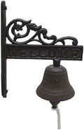 Cast Iron Door Dinner Bells Hanging Garden Bell Lawn, 1, as described by Unknown