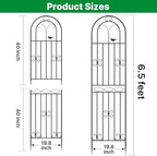 ARIFARO 2 Pack 78" H x 20" W Metal Garden Trellis for Climbing Plants - Image 2
