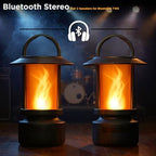 FoxFlame Bluetooth Outdoor Speaker, Patented Fire Effect, 13 Color Options - Image 6