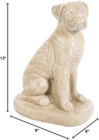 Solid Rock Stoneworks Boxer Dog- 13" Tall x 6" w x 9" Dia- Desert Sand - Image 3