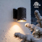 mirrea 7" Modern Outdoor Porch Wall Light, Matte Black, Pack of 4 - Image 4