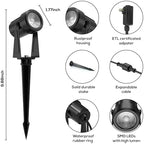 Banord RGBW Color Changing Outdoor Landscape Lighting, 8 Pack Low Voltage LED Outdoor Spotlight with Remote, IP65 Waterproof for Yard, Garden, Lawn - Image 2