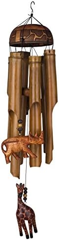 Woodstock Chimes Asli Arts Collection, African Trio Bamboo Chime, 32'' Bamboo Wind Chimes for Outdoor, Patio, Home or Garden Décor (CAT601) by WoodstockChimes