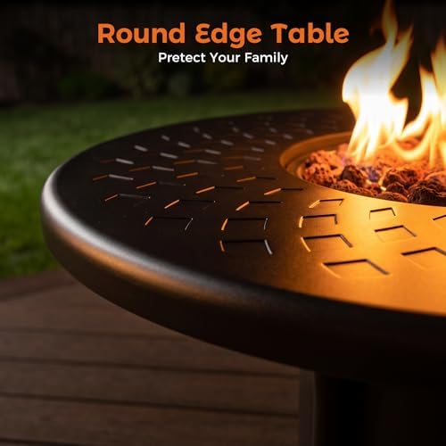 BALI OUTDOORS Dual 1-Pound Propane Fire Pit Outside - Image 2