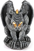 Large Winged Gargoyle Statue with Solar Lights Outdoor Gargoyle Statue Garden Guardian Sculpture Figurine Gothic Decor Gargoyle Monster Dragon Creep Scary Sculpture Patio Yard Lawn by LovelyRan