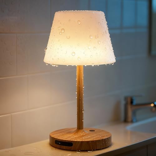 SAIWEYA Outdoor Waterproof Shower Lamp, 8000mAh Rechargeable Bathroom Lamp by SAIWEYA