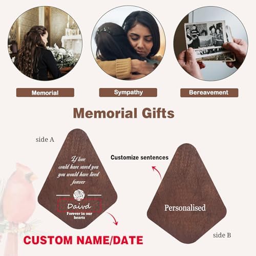 ASTARIN Personalized Name Memorial Wind Chimes, Sympathy Gift for Loss of Lover Mom Dad, Bereavement Deep Tone Wind Chimes for Outside in Memory Gift, Decor Outdoor Garden Patio - Image 6