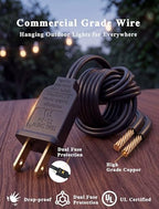 Abeja 50FT G40 Globe String Lights, Outdoor Patio Lights - Image 4