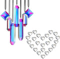 Set 7 Crystal Sun Catcher Prisms and 24pcs Crystal Heart Prisms by HDCRYSTALGIFTS