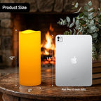 Amagic 12"x5" Large Waterproof Outdoor Flameless Candles with Remote Timer - Image 5