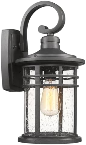 Outdoor Porch Lights Wall Mount Sconces Outdoor Lighting Waterproof Exterior Lantern for House Front Porch Patio Garage Doorway Garden, Medium by Luminzone